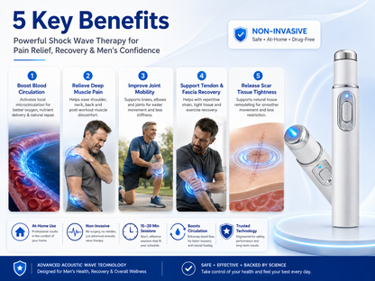 🍆2026 New Design Advanced Acoustic Shockwave Therapy