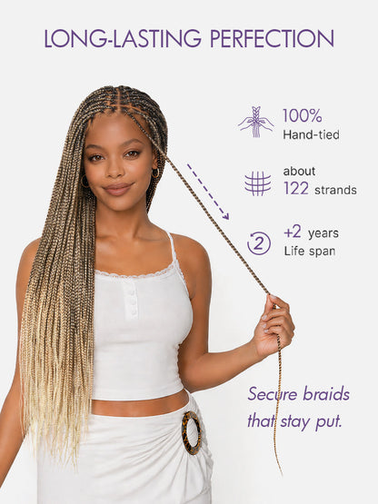 🔥Last Day: 73% OFF🌍613 Goddess Blonde HD Lace Glueless Knotless Braid Wig ✨