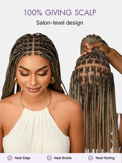 ☁🏡🐈Ready-to-Wear Preprocessed Swiss Lace Dread Wig💕