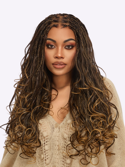 ☁🏡🐈Ready-to-Wear Preprocessed Swiss Lace Dread Wig💕