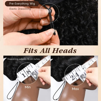 Glueless Exquisite Long Loose Curls with Braided Parting 7x5 / 13x4 HD Transparent Lace Front Human Hair Wig-Amanda Hair