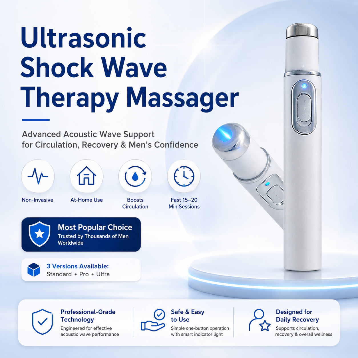🍆2026 New Design Advanced Acoustic Shockwave Therapy