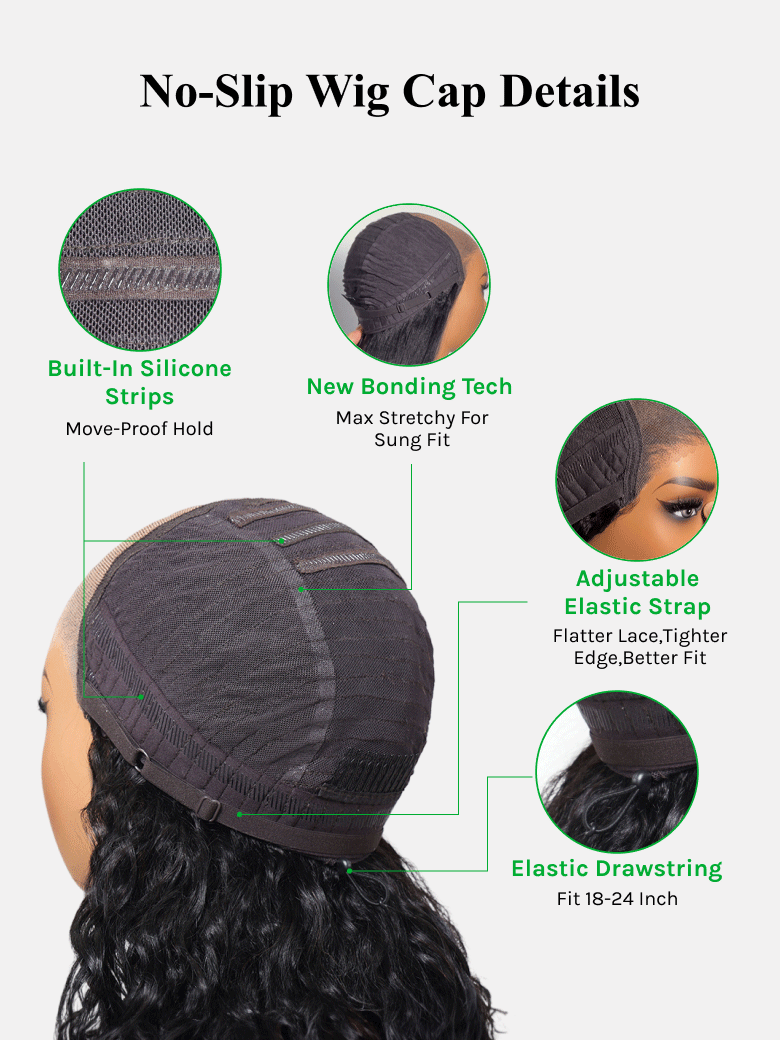 Klaiyi Balayage Brown French Bob Wig Shoulder-Length Loose Curls 7x5 & 13x4 Pre-Everything Glueless Lace with Invisi Drawstring