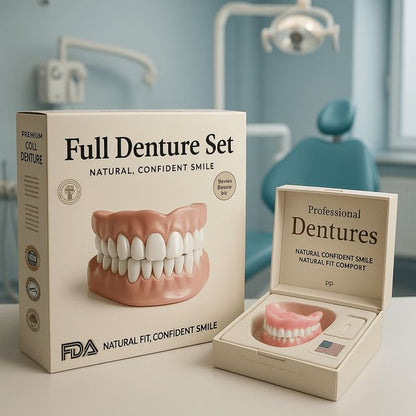 🦷 Advanced Customized Full Denture Set 🔥 10,000+ Sold In Last 30 Day ✨